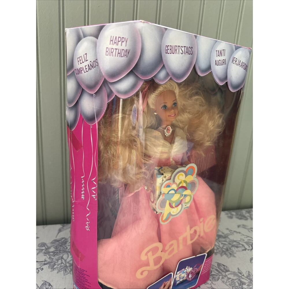 Vtg BARBIE DOLL 1989 HAPPY BIRTHDAY BARBIE EUROPEAN VERSION Ultra Rare Collector - Picture 2 of 12